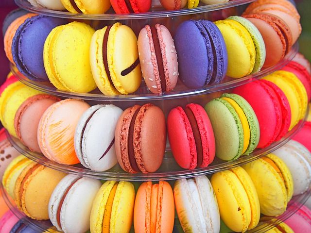 Bright Colored Cake Sandwiches